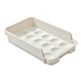 thumbnail image 1 of Huevera apilable para frigorífico - PET alimentario - Capacidad para 15 huevos - Fácil de limpiar - para frigorífico de cocina, 1 of 8