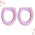 thumbnail image 3 of Raindrops 6 pcs  EVA O-shaped Toilet Mat Thicken Sticky Closestool Mat Practical Toilet Seat Cover Pads for Home Bathroom (Pink), 3 of 8