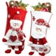 thumbnail image 1 of Juego de 2 calcetines de Navidad personalizados, calcetines de Navidad de muñeco de nieve de Papá Noel rojo y blanco JAMW Sencillez, 1 of 5
