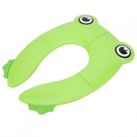 Almohadilla de inodoro para bebé BuyWeekMX asiento de entrenador de inodoro plegable Verde