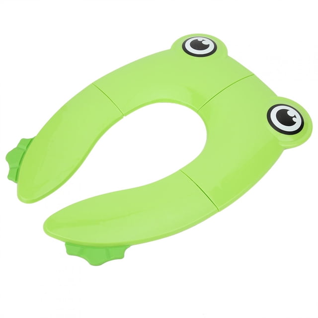 Almohadilla de inodoro para bebé BuyWeekMX asiento de entrenador de inodoro plegable Verde