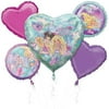 Mermaid Barbie Balloon Bouquet 5pc
