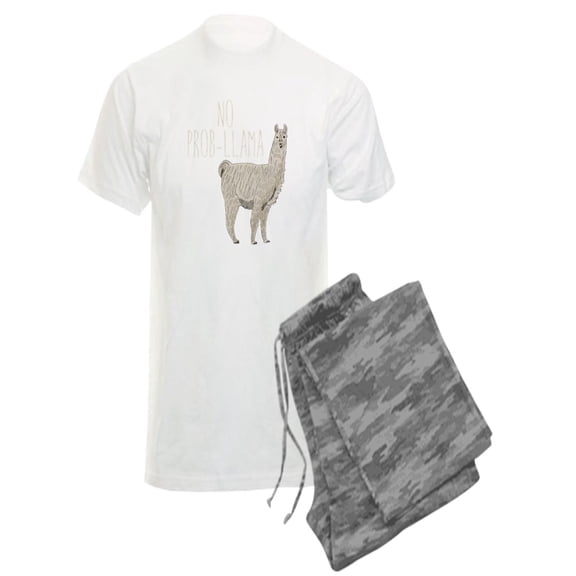 CafePress - No Prob Llama - Men's Light Pajamas