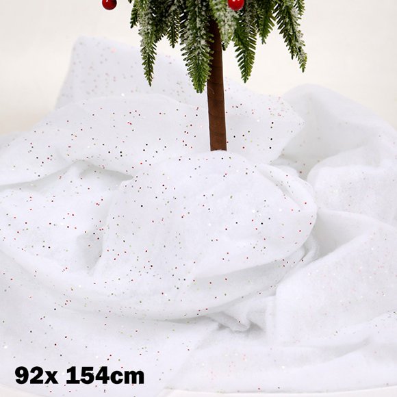 Artificial Snow Blanket For Christmas Village Nativity Tree Scene Decoration,36.8x61.6inch