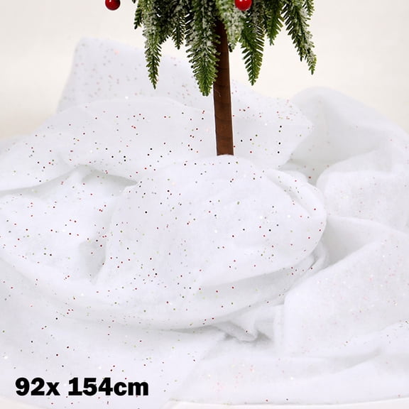 1Pc White Artificial Snow Blanket Fake Indoor Christmas Snow Cover Christmas Scene Decoration Christmas Tree Decor Home Decor