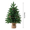 thumbnail image 3 of Artificial Christmas Tree with Realistic Branches Flocked Pine Christmas Decorations for Holiday Home Office Indoor Use C, 3 of 6