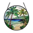 thumbnail image 1 of Hangs Category Stained Window Hanging For Home Garden Colorful Light Ornament Inspiring Glass Art Display, 1 of 6