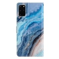 thumbnail image 5 of Nalacover Wallet Case for Samsung Galaxy S20 Plus with Painting Pattern PU Leather Magnetic Kickstand Flip Folio Cover, Card Slots Holder Soft Silicone Shockproof Protective Case, Blue Marble, 5 of 8