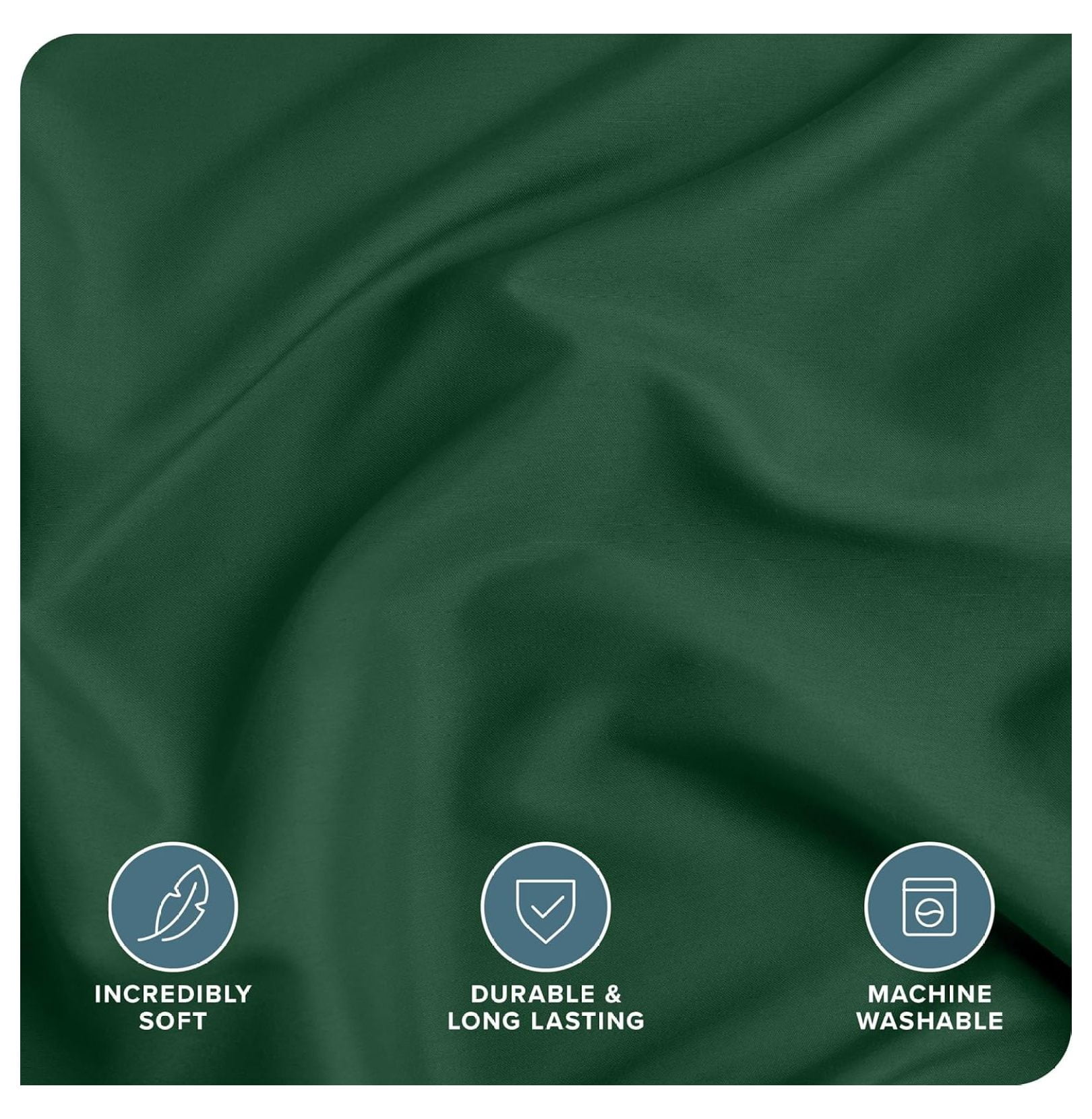 Bedding Duvet Cover Full Size - Premium 1800 Super Soft Collection - Lightweight, Cooling - Soft Breathable Bedding Duvet Cover (Full, Forest Green)