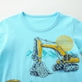 thumbnail image 4 of KBODIU Boys' T-Shirts Short Sleeve Crewneck Tee Tops Cute Biker Graphic Cotton T-Shirt Size 2-7 Years, 4 of 5