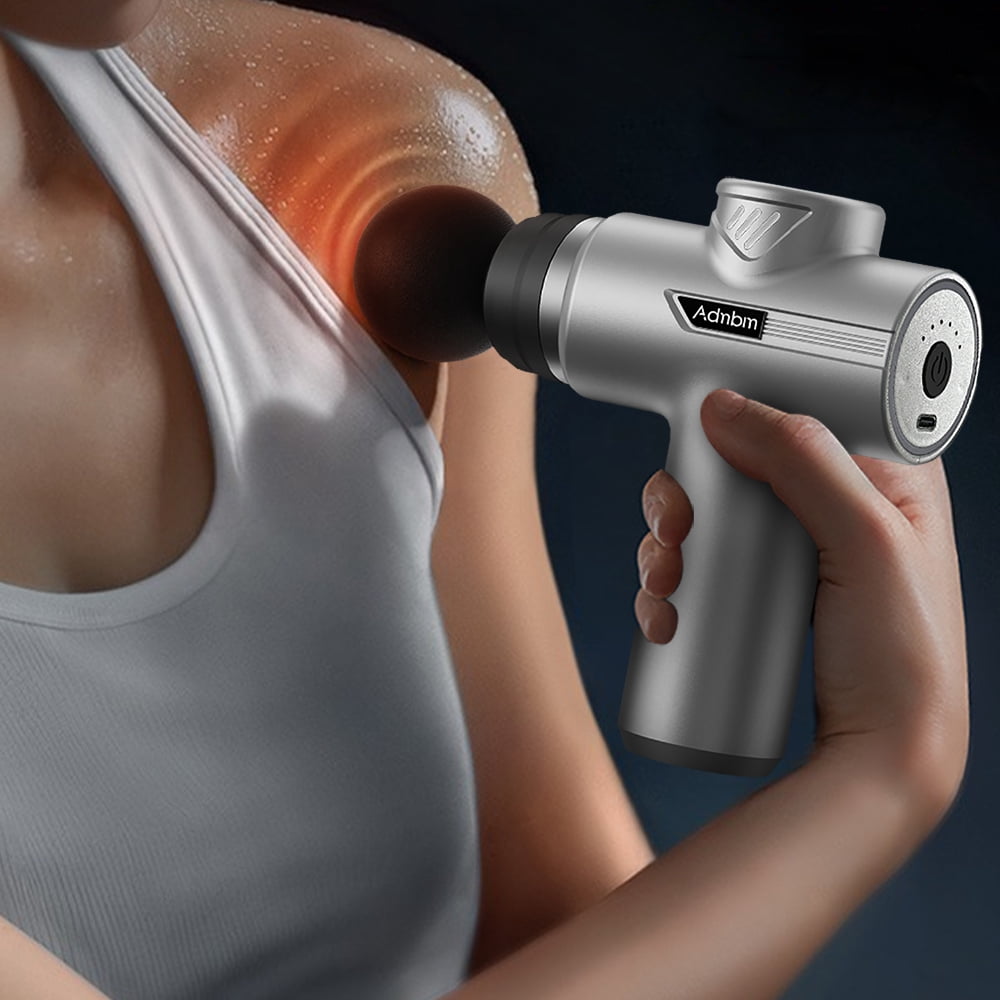 Adnbm Massage Gun, Percussion Therapy, 10mm Amplitude w/ Attachments