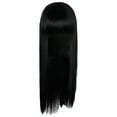 thumbnail image 1 of Perruque Féminine Air Bangs Cheveux Longs Lisses Rose Filet Soie Perruque Couvre-Chef, 1 of 6