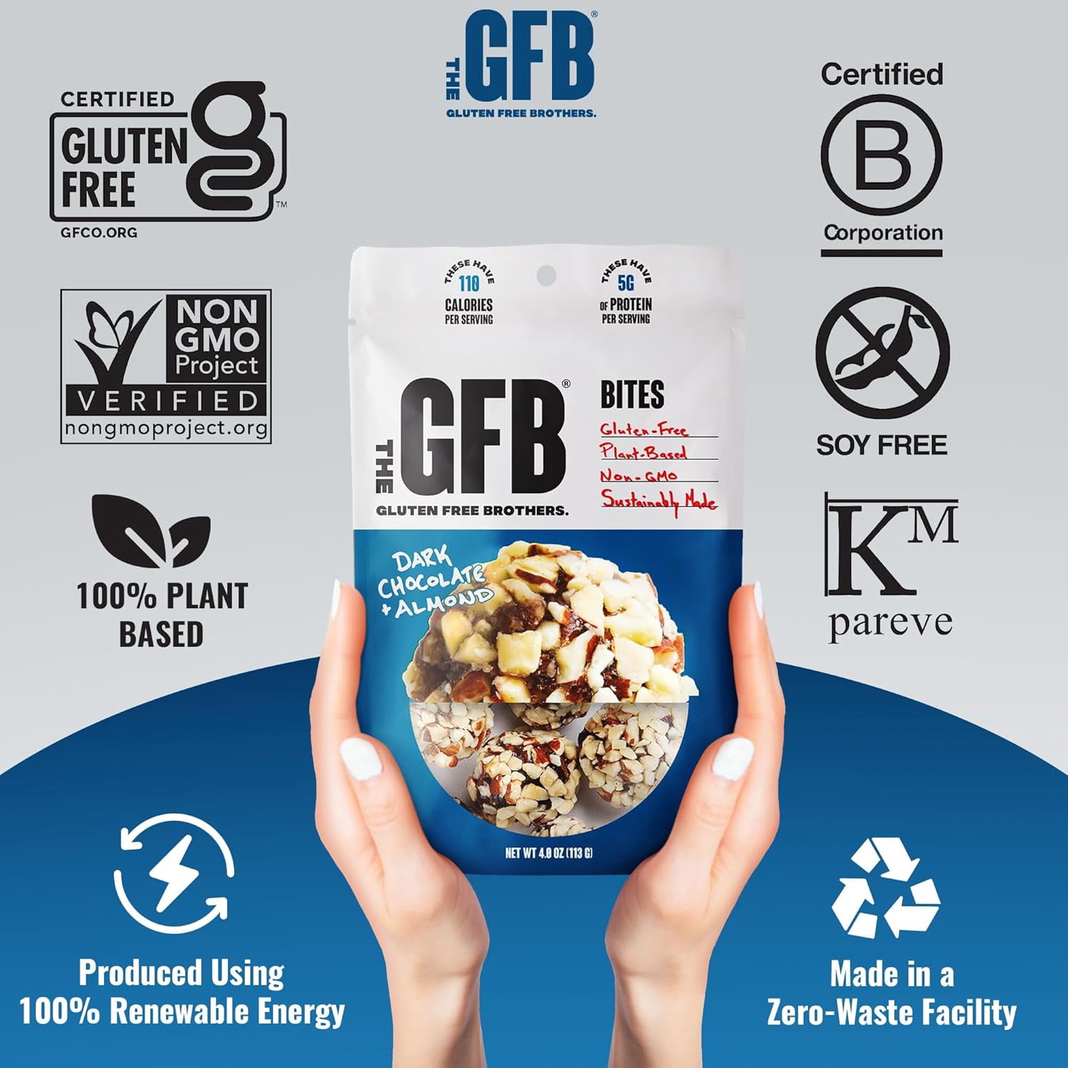 The Gluten Free Brothers - Dark Chocolate Almond Bites