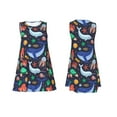 thumbnail image 7 of Logiee The Underwater World Print Summer Dresses for Women,Beach Sleeveless Flowy Pocket Tshirt Tank Sundresses,Women's Sleeveless Dress, 7 of 7