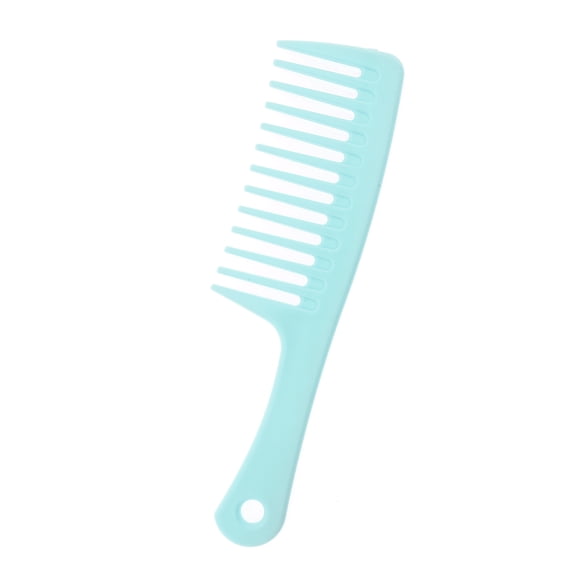 Vocoste 1 Pc Comfortable Wide Tooth Comb for Curly Thin Hair Plastic Sky Blue
