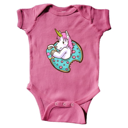 

Inktastic Unicorn Donut Gift Baby Boy or Baby Girl Bodysuit