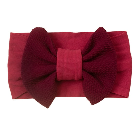 EnJoCho Toddler Baby Boys Girls Stretch Solid Bowknot Hairband Soft Headband Kids Casual Fashion Headwear Accessories
