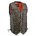 thumbnail image 3 of Milwaukee Leather MLM3540 Men's Roulette Distressed Brown 10 Pocket Motorcycle Leather Vest - X-Large, 3 of 4