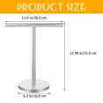 thumbnail image 2 of POPETPOP Towel Organizer T-Shaped Stainless Steel No Drilling Needed Bathroom Rack, 2 of 10
