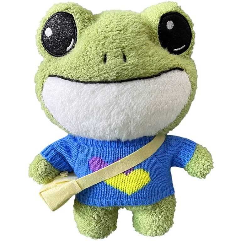 Frog Plushie Kawaii Plush With Sweater Toy Stuffed Green Frog