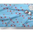 thumbnail image 3 of Soimoi Blue Rayon Fabric Cherries Fruits Fabric Prints By Yard 56 Inch Wide, 3 of 3