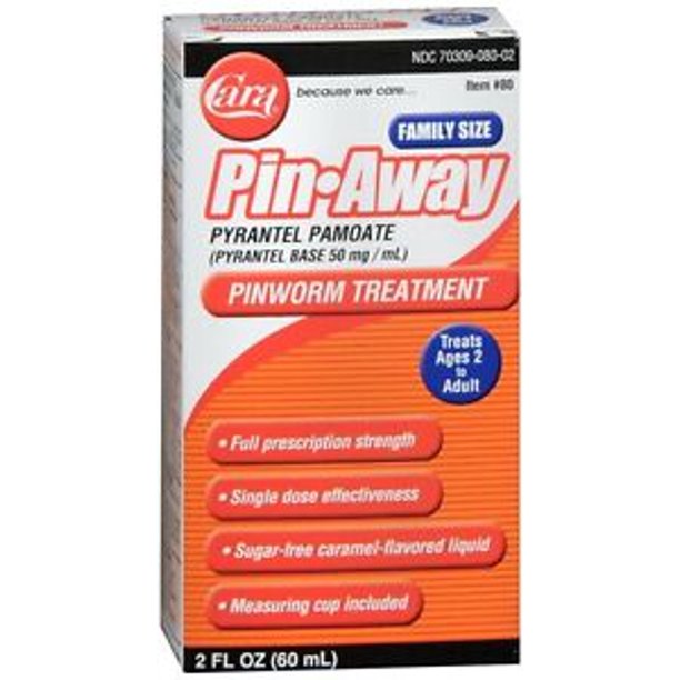 Pin Away Pinworm Treatment 2oz ( Tratamiento para Las Lombrices