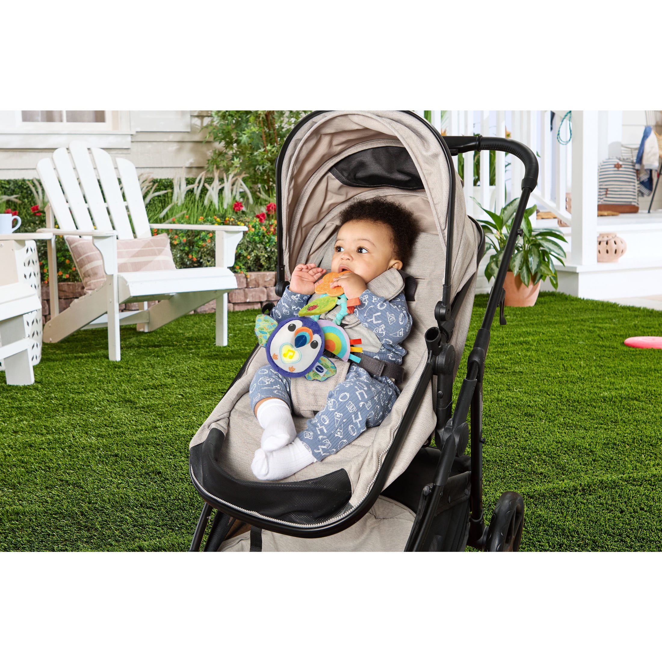 VTech Take Along Toucan Teething Toy for Baby Stroller and Car Seat