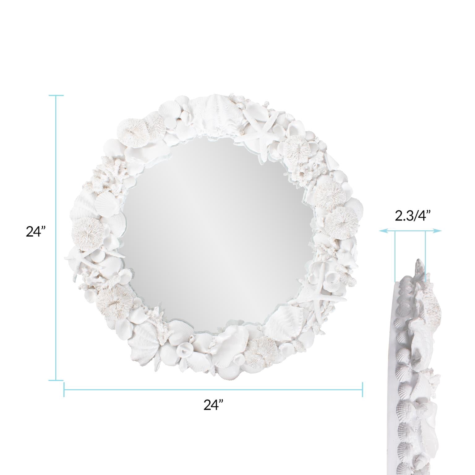 Whitewater Shell Mirror
