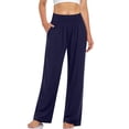 thumbnail image 2 of Womens Yoga Sweatpants Comfy Loose Casual Wide Leg Lounge Joggers Pants High Waisted Athletic Trousers with Pockets, 2 of 7