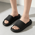 thumbnail image 6 of IEMIEMIEM Mens Slide Sandals Summer Beach Sandals Comfort Casual House Shower Shoes Waterproof Outdoor Water Pool Gym Slides 9 wide, 6 of 6