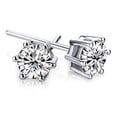thumbnail image 2 of Wedding Exquisite Jewelry Set Real Pure 6 Claw Set Zircon Cz Pendant Earrings Set, 2 of 5