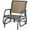 Light Brown, variant on Resenkos Outdoor Glider Chair, Patio Glider Chair,Outdoor Glider Chair, Steel Swing Chai with Curved Armrests, Brown