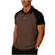 thumbnail image 1 of Mens Casual de Manga Corta Botón Abajo Camisas con Cuello de Flanela, Cuello Turndown Toalla Tejido Superior para Primavera Verano, 1 of 5