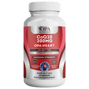 OPA Coenzyme Pills Supplement, Ubiquinone, Coq10 200mg - 60 Ct