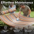 thumbnail image 6 of Sunnydaze 2-Person Quilted Polyester Spreader Bar Hammock, 450 lb Capacity - Canyon Sunset, 6 of 11