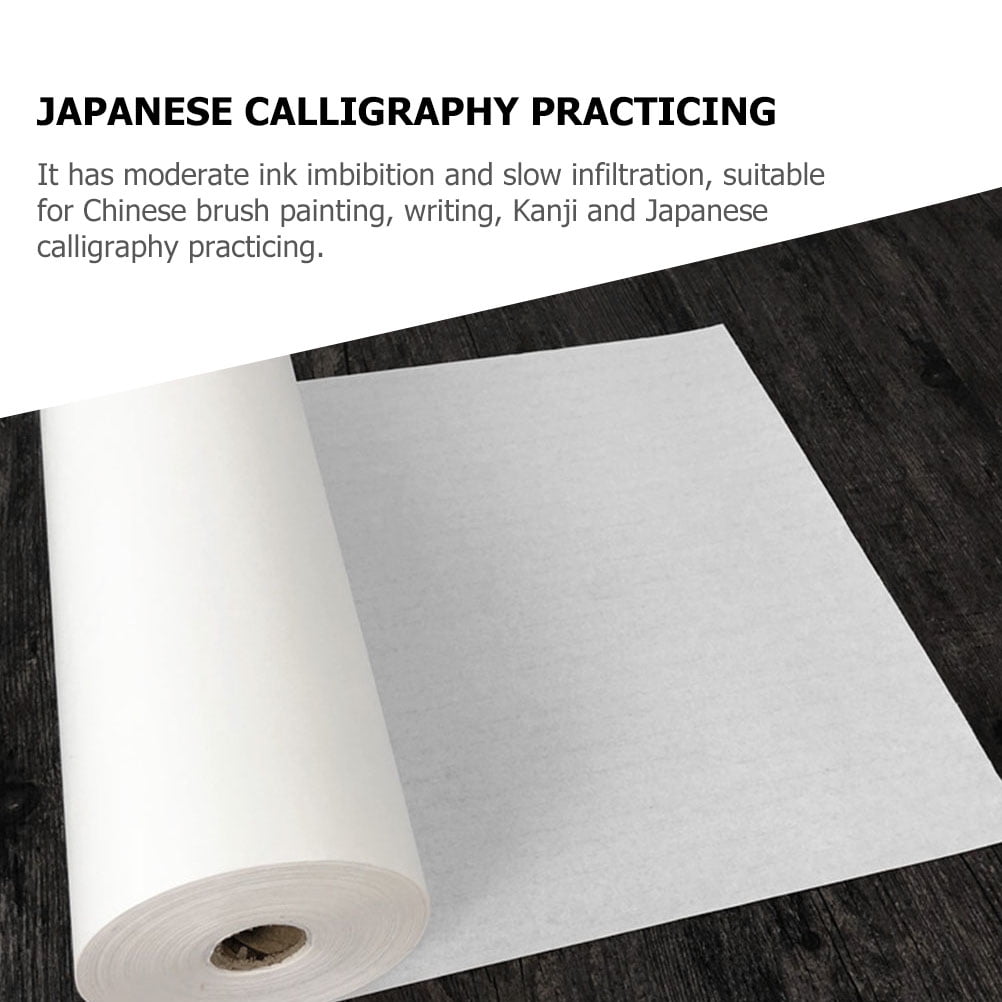BESTYASH White Writing Paper Roll Set for Students, Vintage Style Painting and Drawing Supplies