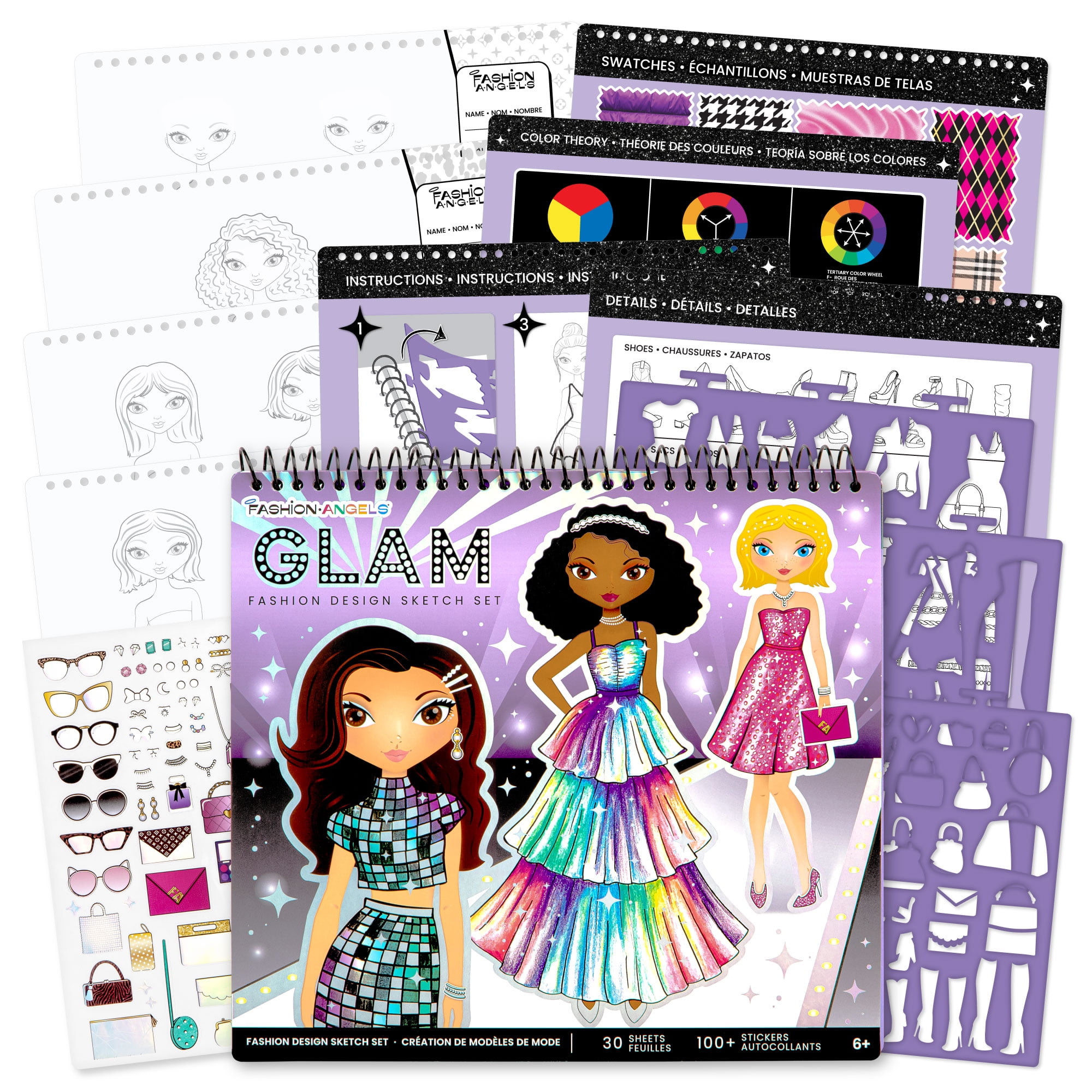 Kahootz Kids Designer Fashion Plates Classic Styles - Activity Kit
