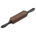 thumbnail image 2 of Oleegame 2PC Dough Tool Wooden Plastic Pin Kitchen Rolling Non-stick Silicone Roller Kitchen，Dining Bar Brown, 2 of 7