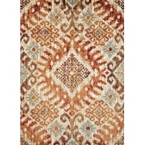 United Weavers Amarna Verazanno Distressed Crimson Woven Olefin Area Rug or Runner