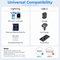 thumbnail image 4 of Cable para IPhone USB-C a Lightning VENTION 1Metro 3A 27W Trenzado, 4 of 8