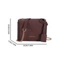 thumbnail image 2 of Bolsa De Hombro Bolso bandolera para mujer Bolso de hombro con diseño de piedra informal Bolsos con cadena (Café 1) Tmvgtek Para Estrenar, 2 of 2