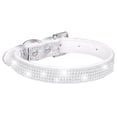 thumbnail image 2 of HEVIRGO Collier pour Animaux Texture Douce Décoratif Ajustable Collier Incrusté de Strass Fournitures pour Animaux, Argent G, 2 of 10