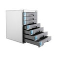 thumbnail image 6 of 7 Drawers Desktop File Cabinet Aluminum Alloy Document Organizer Home Office Lockable Storage Box with 2 Keys, 6 of 27