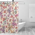 thumbnail image 2 of Coolnut Watercolor Flowers Shower Curtain for Bathroom Modern Bathroom Waterproof Washable Fabric Shower Curtains with 12 Hooks for Hotel Bathroom Bathtubs 60x72 Inch Home Decor, 2 of 6