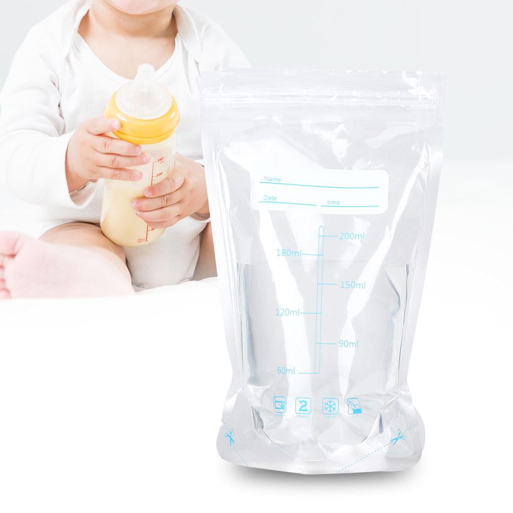Ylshrf 30pcs 200ml Breast Milk Storage Bag Disposable Breast Milk