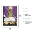 thumbnail image 2 of Chevrolet - General Motors Fisher Building - Detroit Michigan - Vintage Automobile Poster by Alfred Cardinaux c.1932 - Fine Art Matte Paper Print (Unframed) 24x32in, 2 of 4