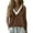 Coffee, variant on cocolona Summer Tank Tops for Women Lace Patchwork V Neck Sleeveless Shirts