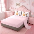 thumbnail image 3 of Erosebridal Cute Capybara 7-Piece Twin Bedding Sets For Girls,Pink Bowknot Bedding Comforter Set For Girls,Pink Reversible, 3 of 7