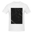 thumbnail image 4 of Bingfone Black Marble Texture Abstract Men'S Loose Fit Short-Sleeve Pocket T-Shirt, 4 of 7