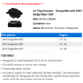 thumbnail image 2 of Air Flap Actuator - Compatible with 2009 Dodge Ram 1500, 2 of 2